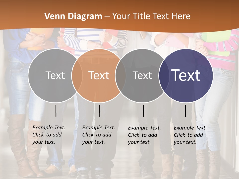 Group Of Students PowerPoint Template