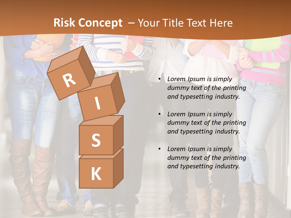 Group Of Students PowerPoint Template