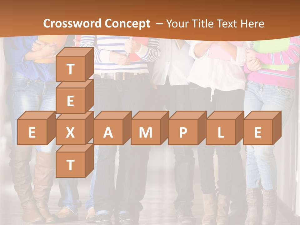 Group Of Students PowerPoint Template