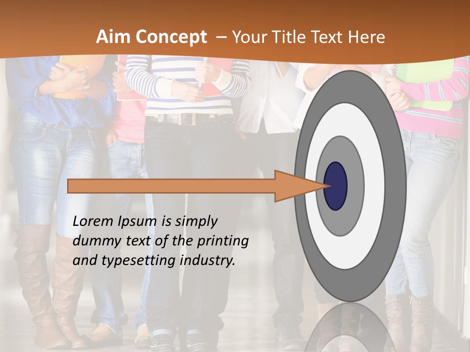 Group Of Students PowerPoint Template