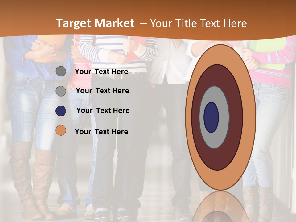 Group Of Students PowerPoint Template