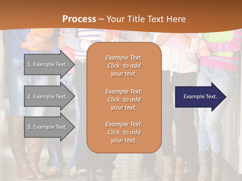 Group Of Students PowerPoint Template