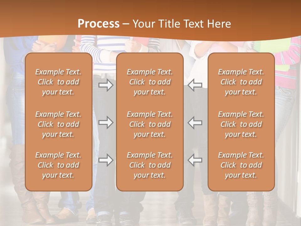 Group Of Students PowerPoint Template
