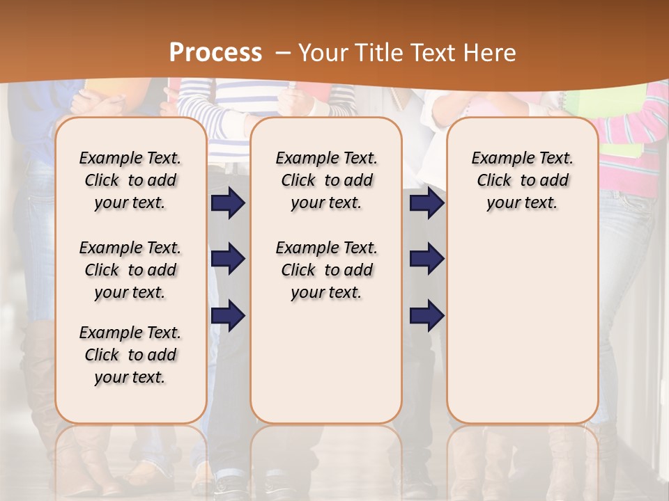 Group Of Students PowerPoint Template
