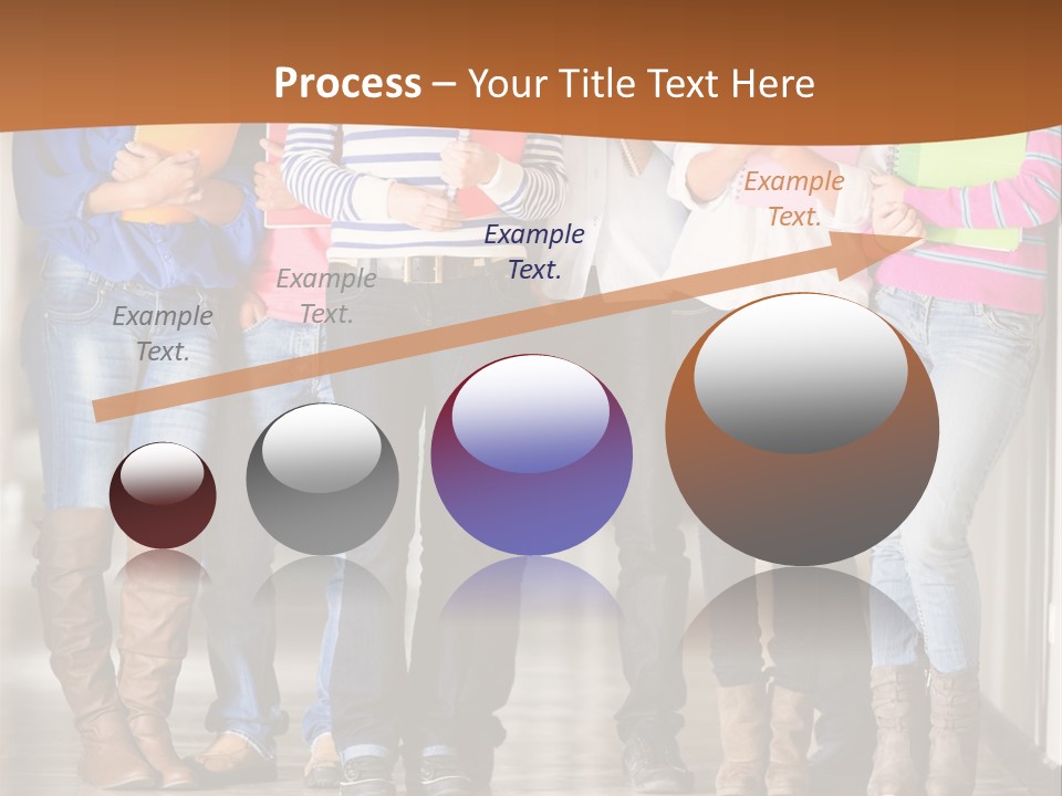 Group Of Students PowerPoint Template