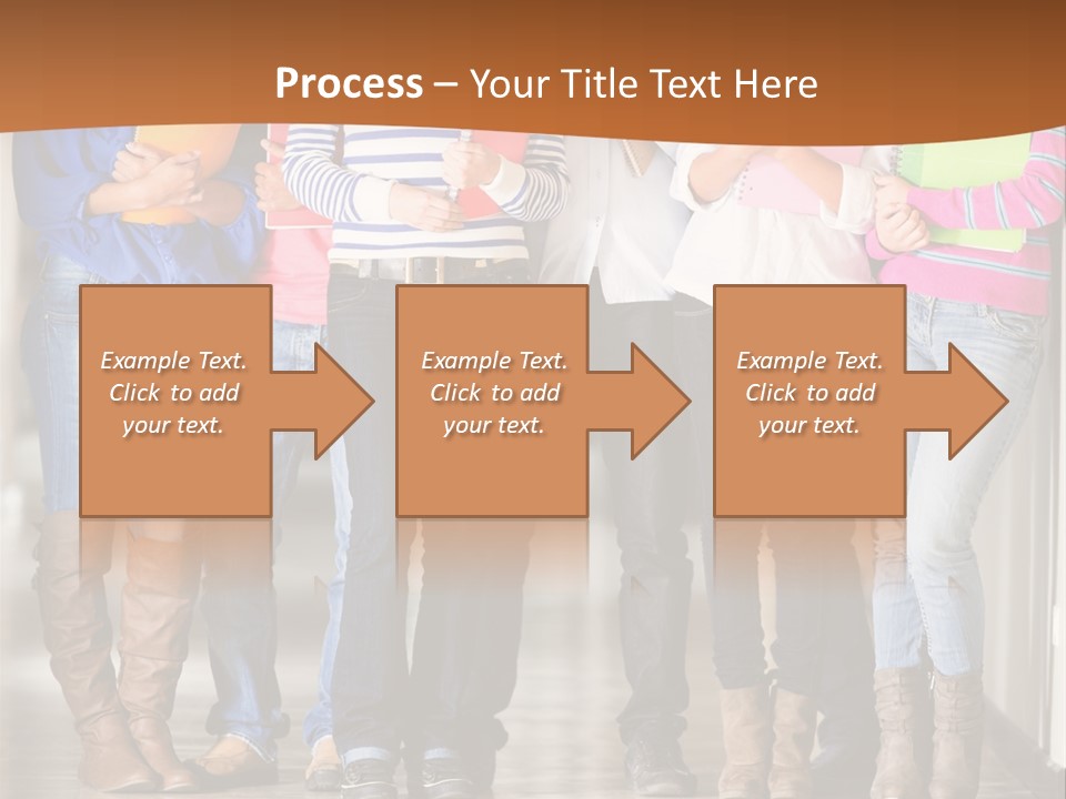 Group Of Students PowerPoint Template
