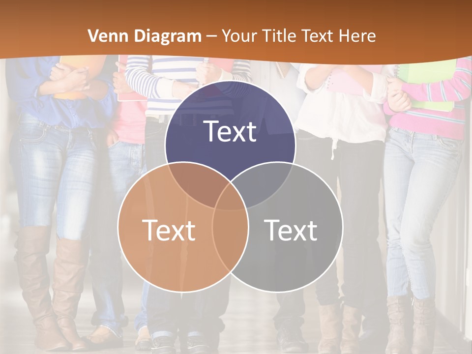 Group Of Students PowerPoint Template