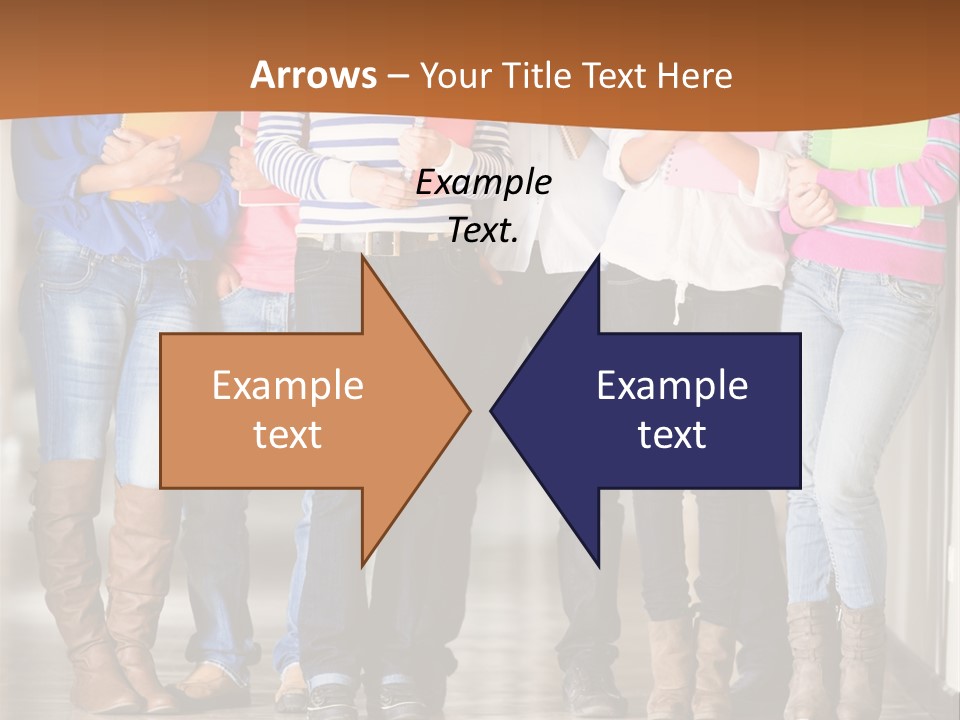 Group Of Students PowerPoint Template