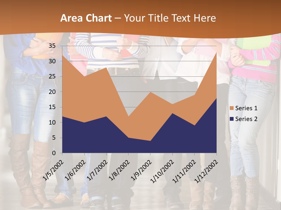 Group Of Students PowerPoint Template