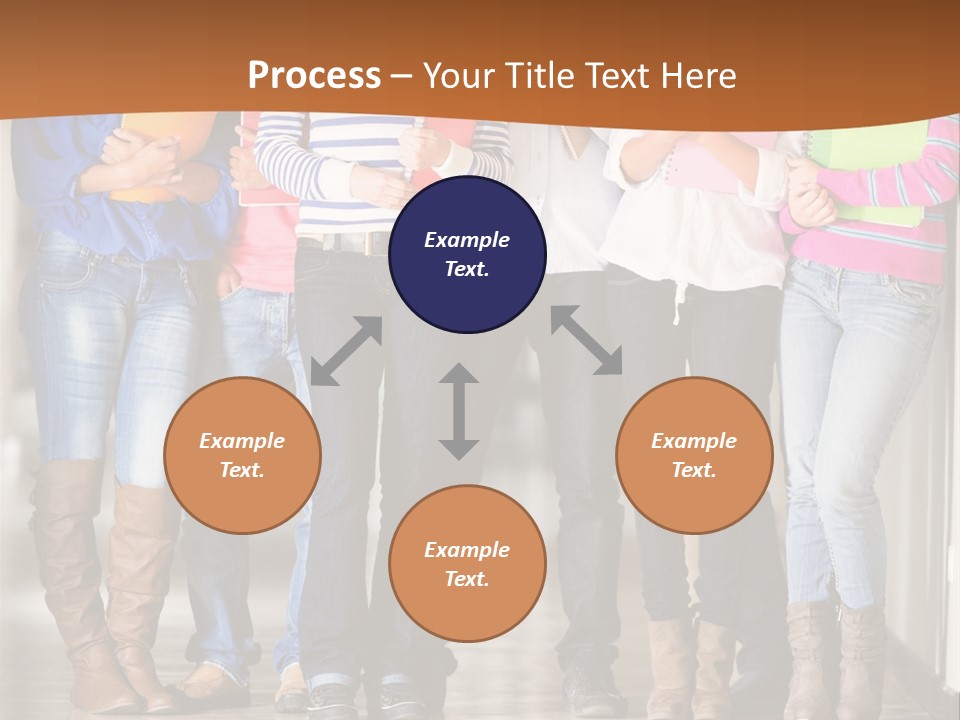 Group Of Students PowerPoint Template