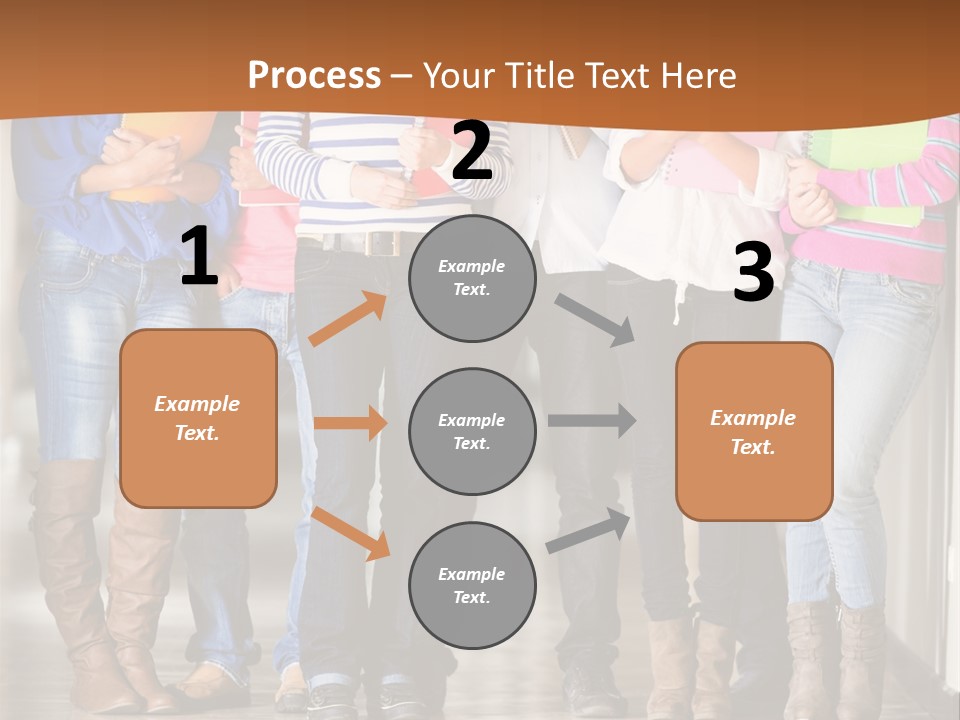 Group Of Students PowerPoint Template