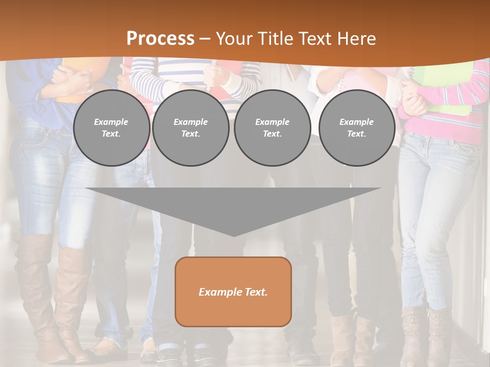 Group Of Students PowerPoint Template
