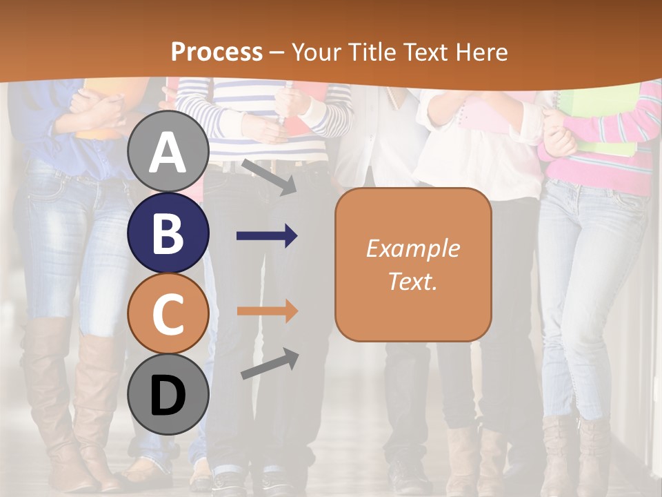 Group Of Students PowerPoint Template