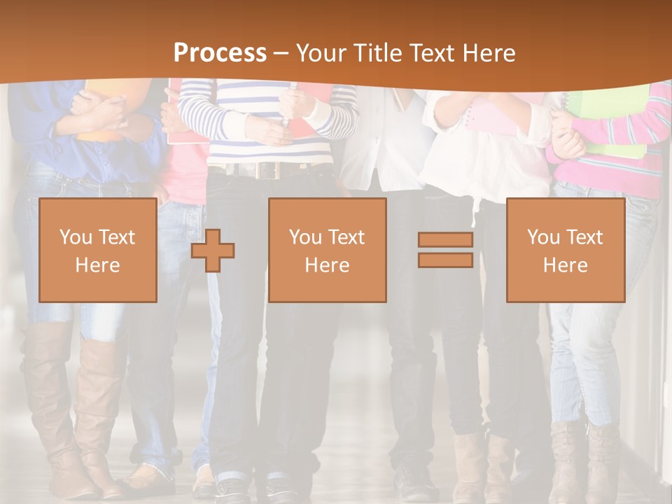 Group Of Students PowerPoint Template