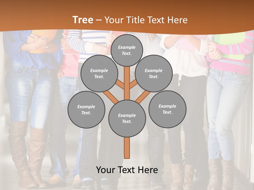 Group Of Students PowerPoint Template