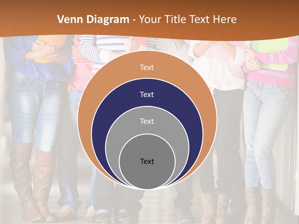 Group Of Students PowerPoint Template