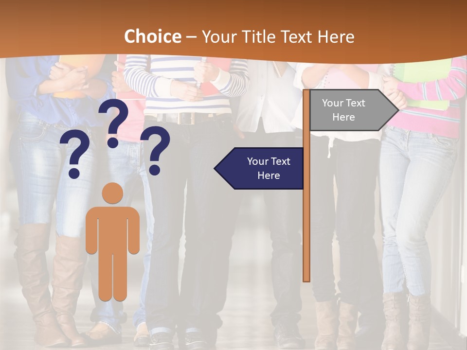 Group Of Students PowerPoint Template