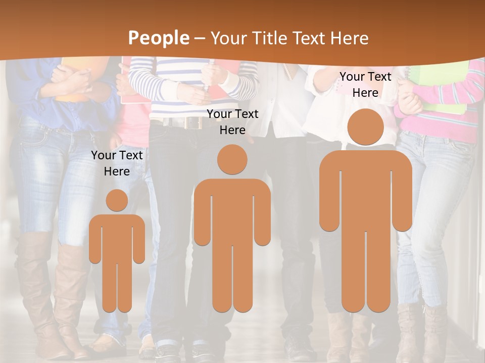 Group Of Students PowerPoint Template