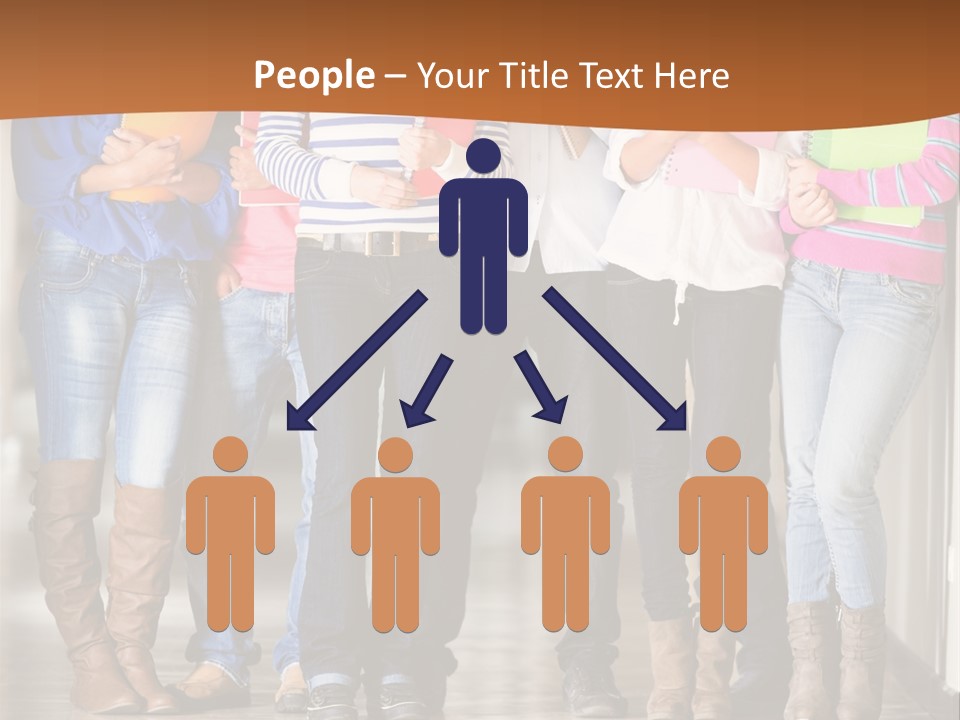 Group Of Students PowerPoint Template