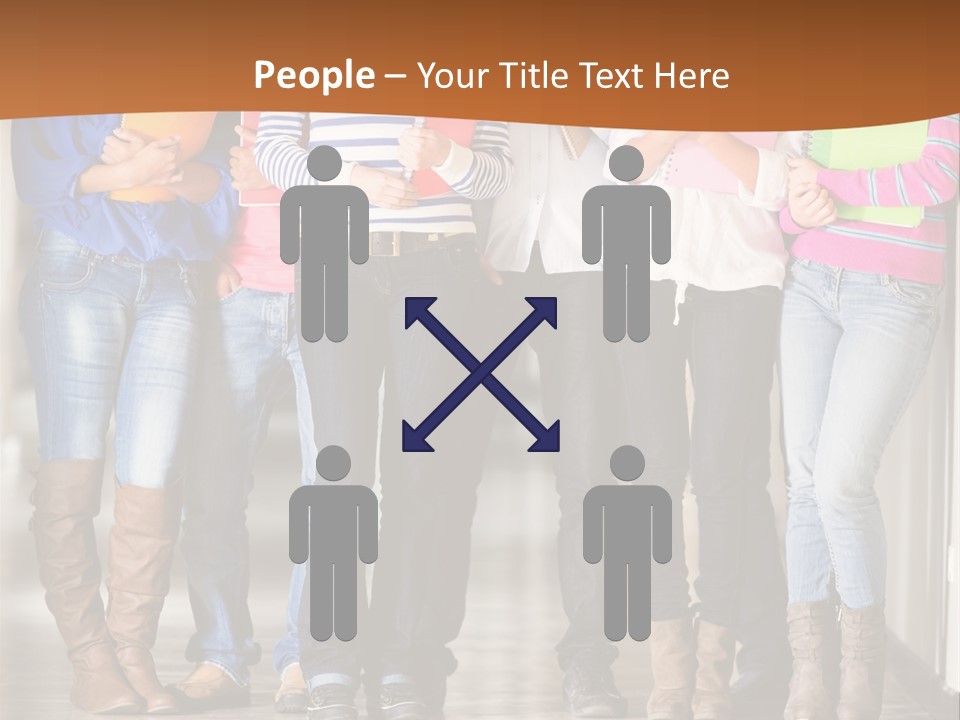 Group Of Students PowerPoint Template