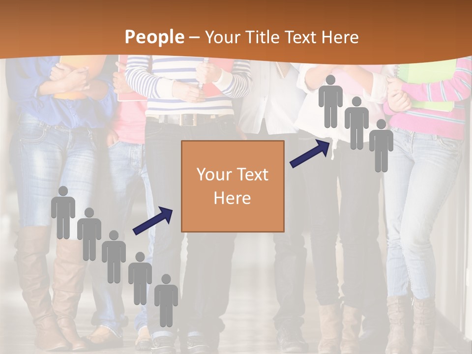 Group Of Students PowerPoint Template