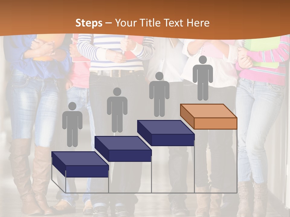 Group Of Students PowerPoint Template