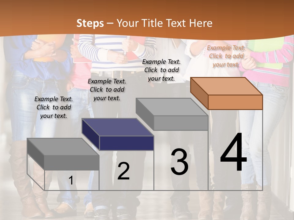 Group Of Students PowerPoint Template