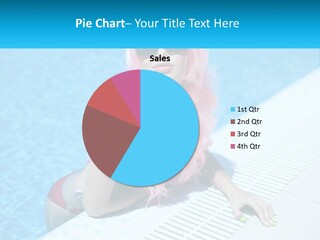 Girl In The Pool PowerPoint Template