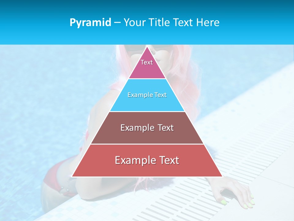 Girl In The Pool PowerPoint Template