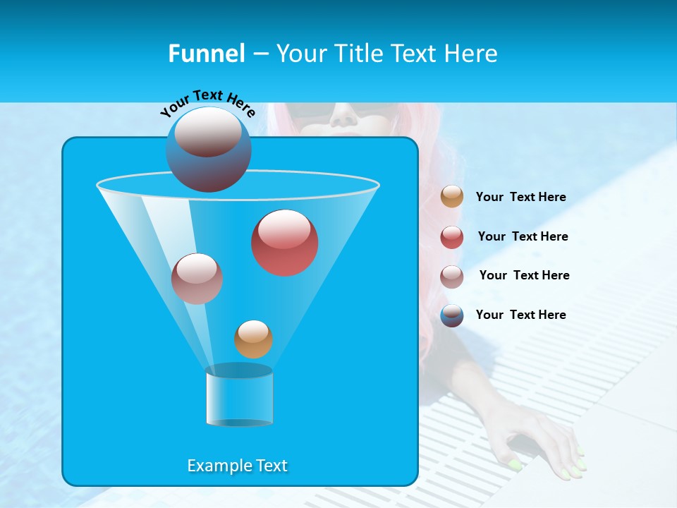 Girl In The Pool PowerPoint Template