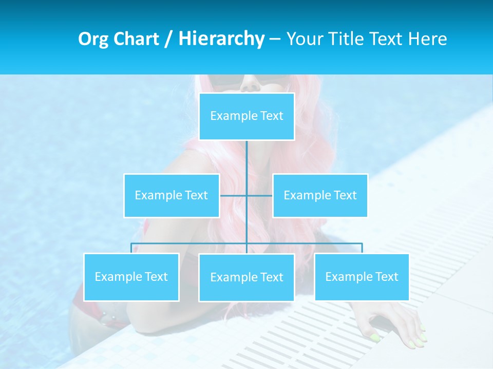 Girl In The Pool PowerPoint Template