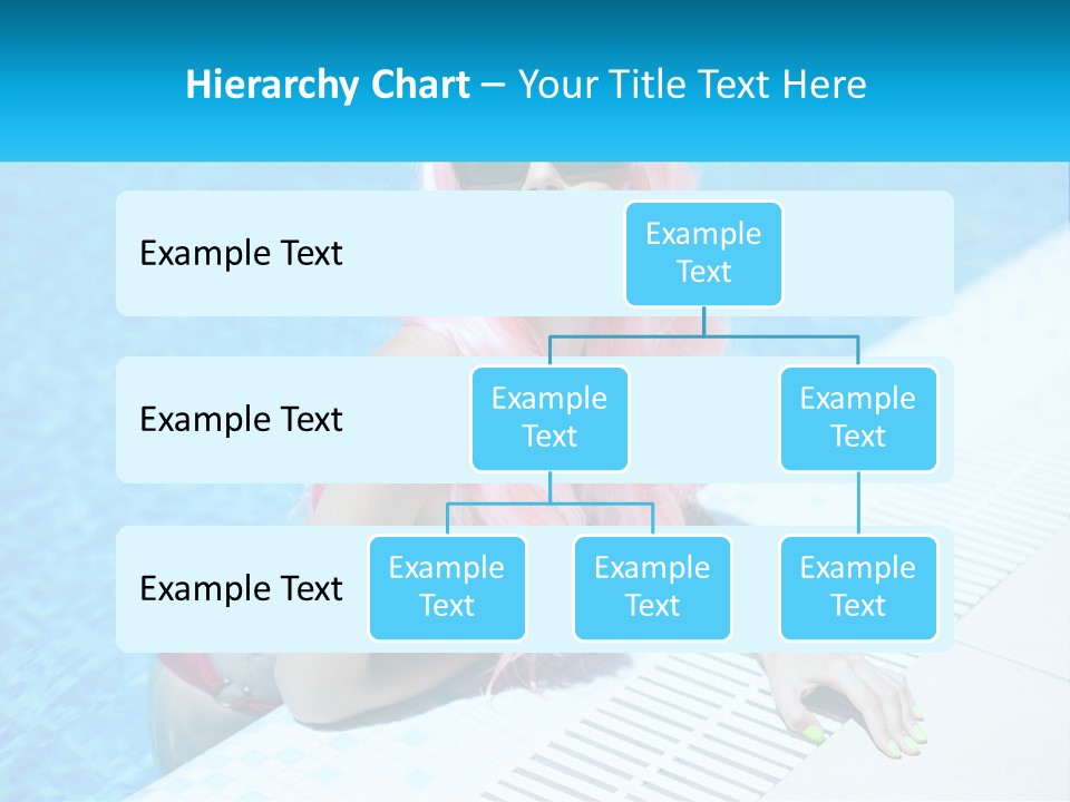 Girl In The Pool PowerPoint Template