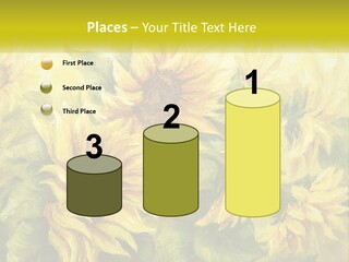 Oil Painting Sunflowers PowerPoint Template