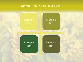 Oil Painting Sunflowers PowerPoint Template