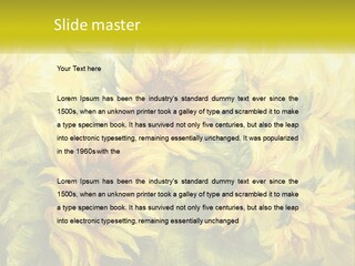 Oil Painting Sunflowers PowerPoint Template