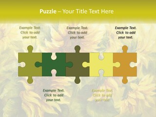 Oil Painting Sunflowers PowerPoint Template