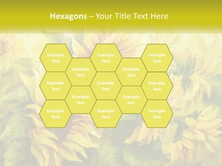 Oil Painting Sunflowers PowerPoint Template