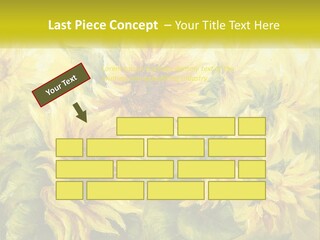 Oil Painting Sunflowers PowerPoint Template