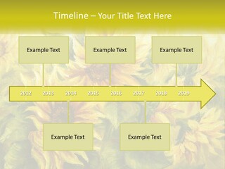 Oil Painting Sunflowers PowerPoint Template