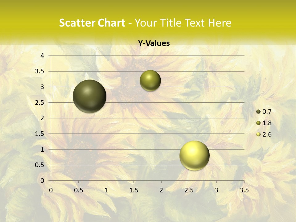 Oil Painting Sunflowers PowerPoint Template