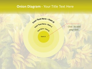 Oil Painting Sunflowers PowerPoint Template