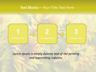 Oil Painting Sunflowers PowerPoint Template