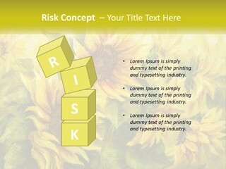 Oil Painting Sunflowers PowerPoint Template