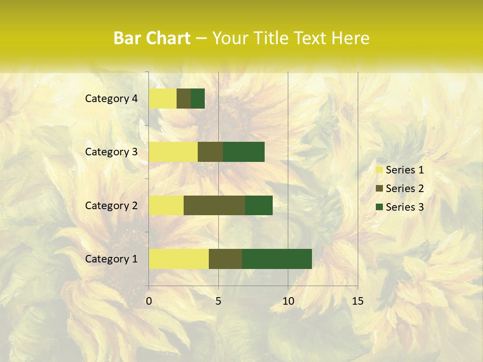 Oil Painting Sunflowers PowerPoint Template