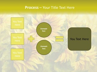 Oil Painting Sunflowers PowerPoint Template