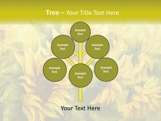 Oil Painting Sunflowers PowerPoint Template