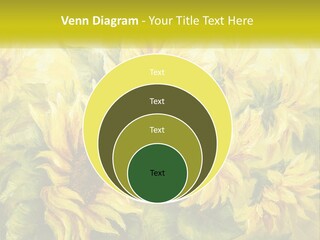 Oil Painting Sunflowers PowerPoint Template