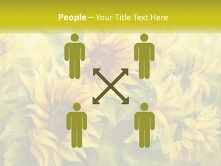 Oil Painting Sunflowers PowerPoint Template