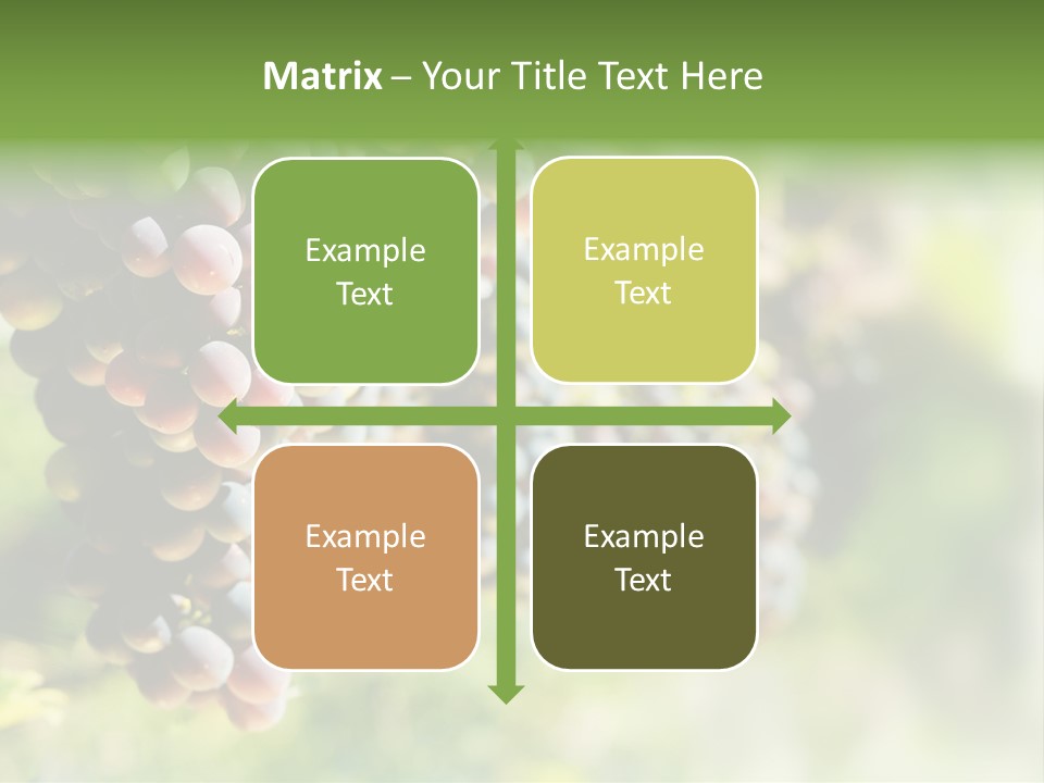 Grape Bush PowerPoint Template