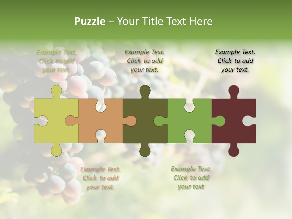 Grape Bush PowerPoint Template